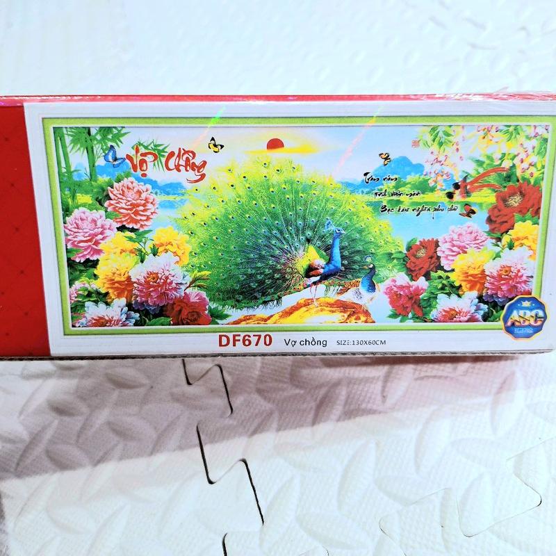 tranh đính đá vợ chồng lv333. kích thước 1m30x60. Làm Đồ Handmade Handmade Diy