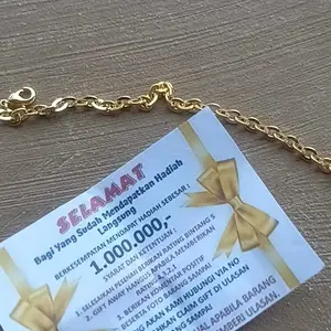 Gelang Tangan Nuri Bracelets Premium Berlapis Emas Muda Mewah Elegan Gelang Bangle Dapat Surat Toko