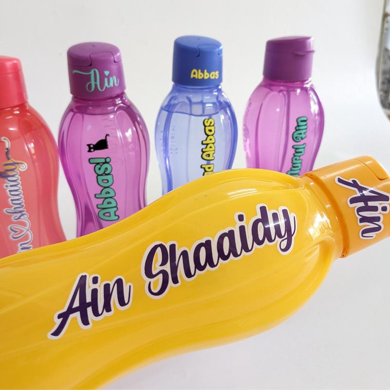 Custom Sticker Tupperware Moorlife Botol Air Bekas Makanan Oracal ...