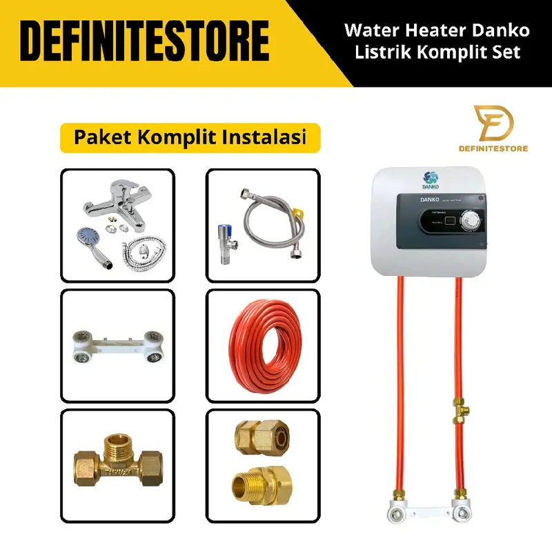 PAKET PEMASANGAN INSTALASI WATER HEATER LISTRIK TANPA BOBO