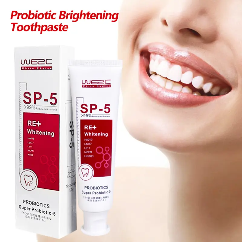 WE2C Red Edition [Deep Whitening Toothpaste] Niacinamide Whitening Toothpaste Refreshing Teeth Cleaning Oral Care for Men and Women