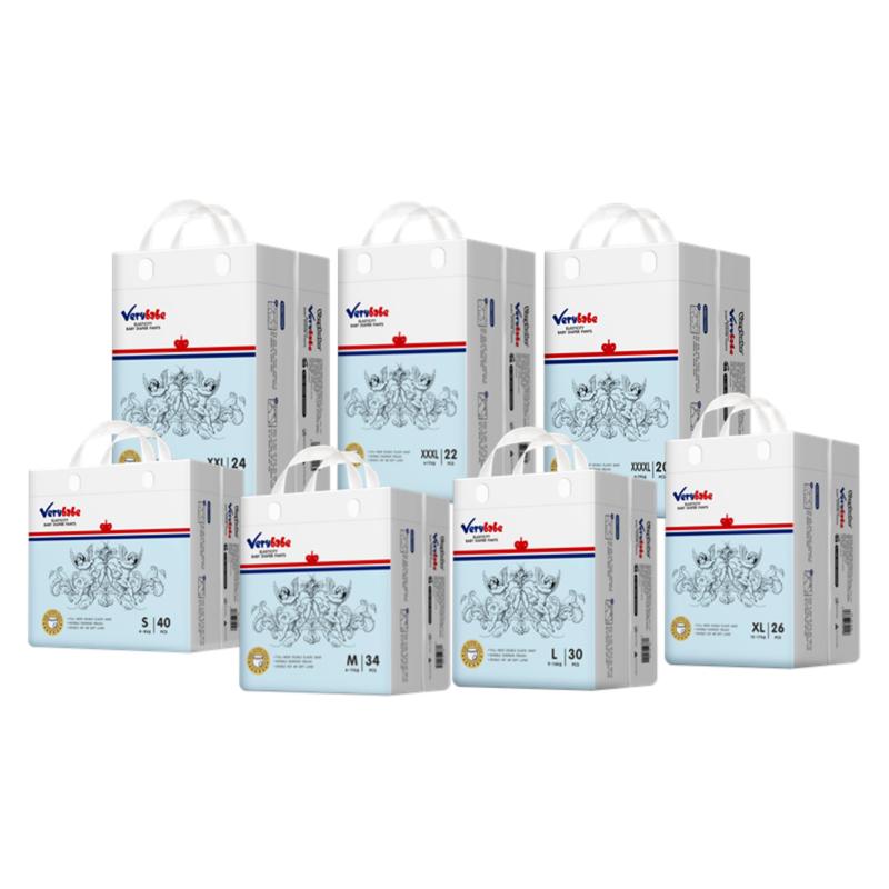 [4PACK] VeryBabe SAP Popok Bayi  S/M/L/Xl/XXL/XXXL/XXXXL Tipis Bernapas Tinggi Serap Anti Gumpal Extra Dry Bags 9
