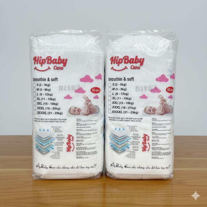  HIPBABY CARE  Bỉm quần combo 100 miếng. Thấm hút nhanh gấp 3 lần chống tràn cực tốt bé vận động thoải mái suốt ngày dài. sáp giữ ấm túi ngủ cho bé. 