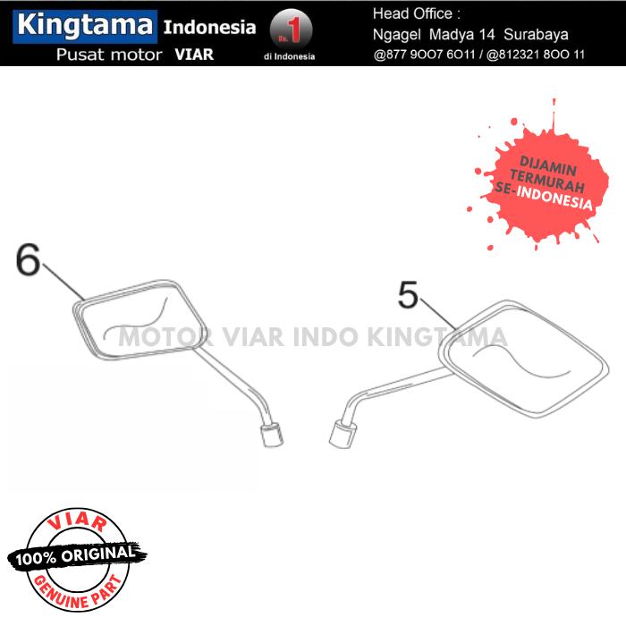 Gambar MIRROR / SPION SEPEDA MOTOR LISTRIK (MOLIS) VIAR EV1 dari MOTOR VIAR INDONESIA Kota Surabaya Tokopedia
