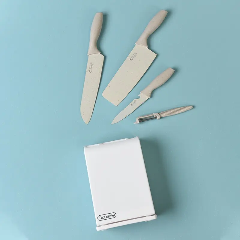 HG Rak Holder Pisau Model 5 Lubang Serba Guna Untuk Dapur Alat Peralatan Knife Kitchenware 1