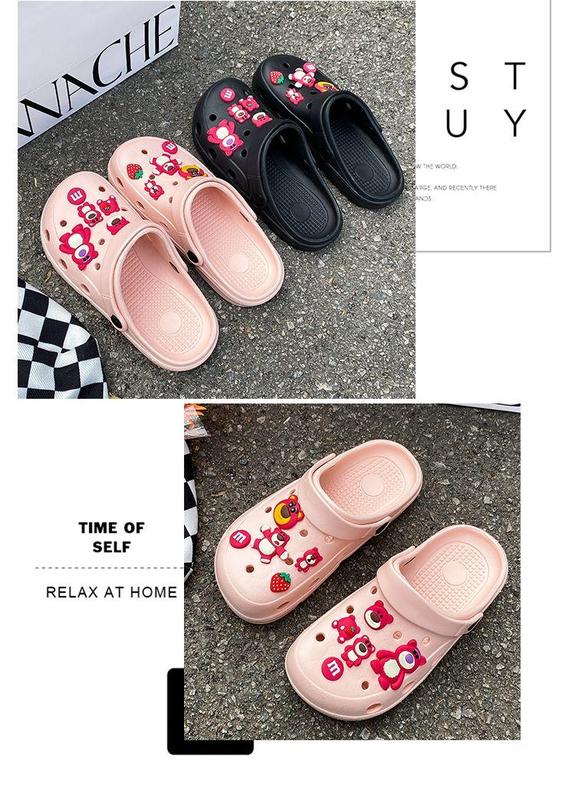 Product Introduction of Shoes Women's Slippers Popular Personalized Thick-Soled Slippers Men's Outerwear 2023 New Baotou Sandals Sandals Beach Shitting Feeling Men's Sandals Slippers 10