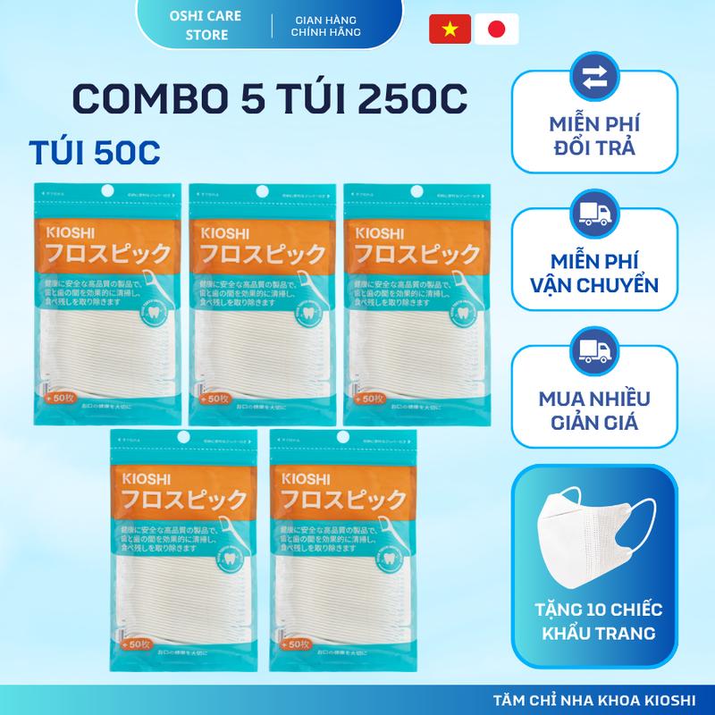 Tăm chỉ nha khoa kẽ răng sợi nhỏ Kioshi công nghệ Nhật Bản vệ sinh răng miện