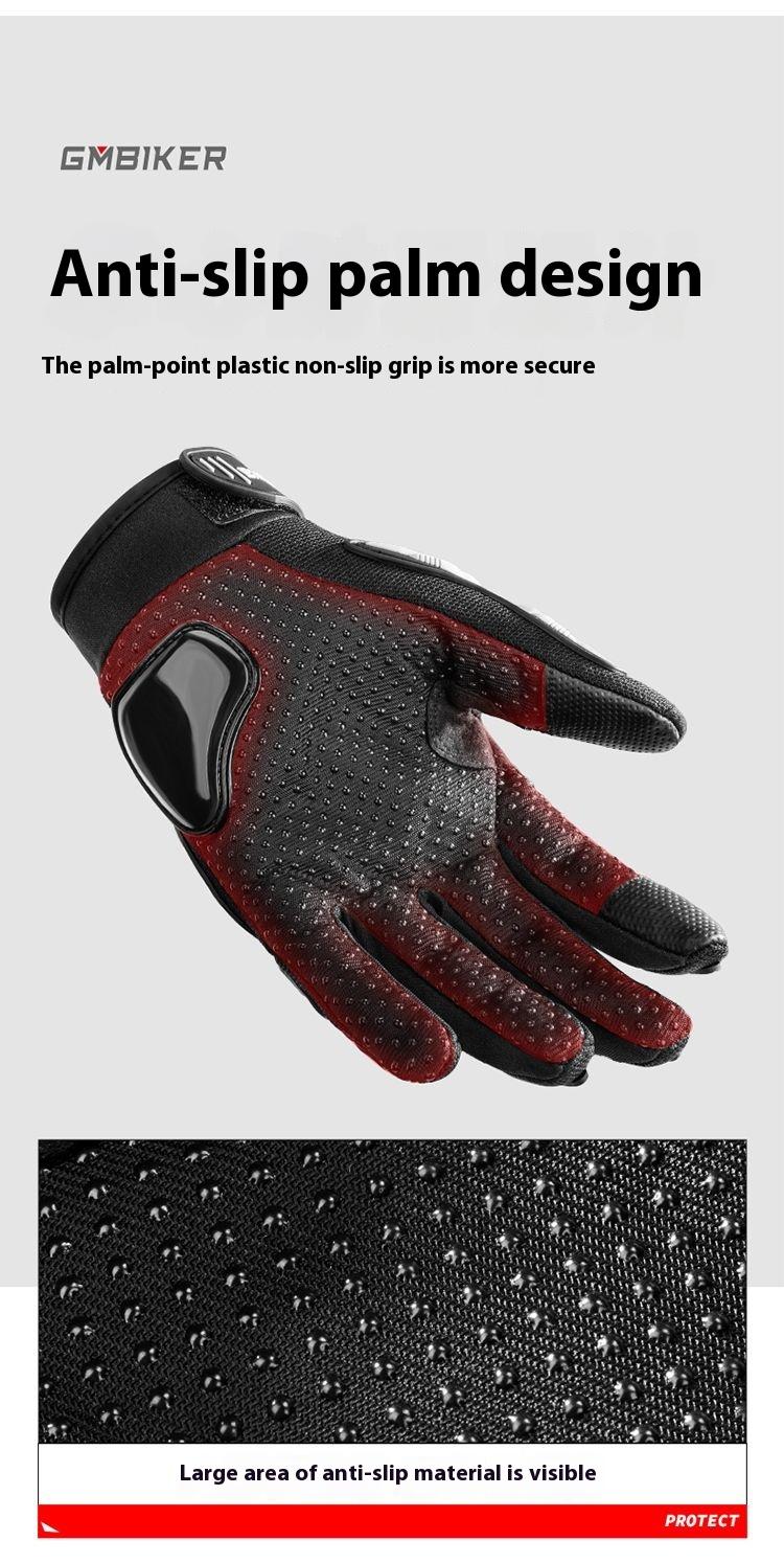 Product Introduction of Motorbike Gloves Breathable Protective Touch Screen Summer Electric Car Cycling Motorcycle Riding Equipment Full Finger Four Seasons Thin 5
