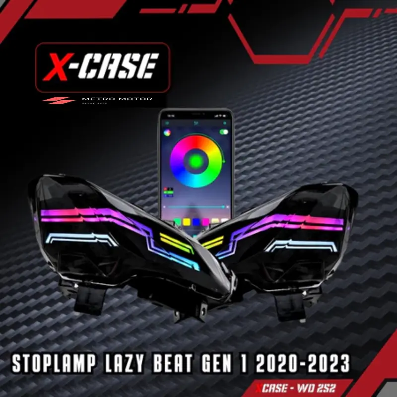 Lampu Stop Beat Deluxe Lazy RGB Connect HP 200++ Click Mode Include Socket PNP 3in1 Plus Sein Beat 2020-2023 5