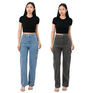 [LUXE.DLABEL] - H303 JEANS  | Celana Panjang Highwaist Wanita Jeans Wanita Polos Ripped Jeans Highwaist Wanita Skinny Jeans Highwaist Baggy Wideleg Jean