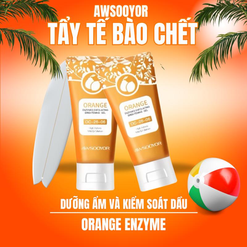【3PCS 59.000₫ ORANGE EXFOLIATING GEL AWSOOYOR mặt tẩy tế bào chết Kiểm soát dầu Làm sạch sâu Tẩy tế bào chết thu nhỏ lỗ chân lông Tươi mới | Phù hợp với mọi loại da