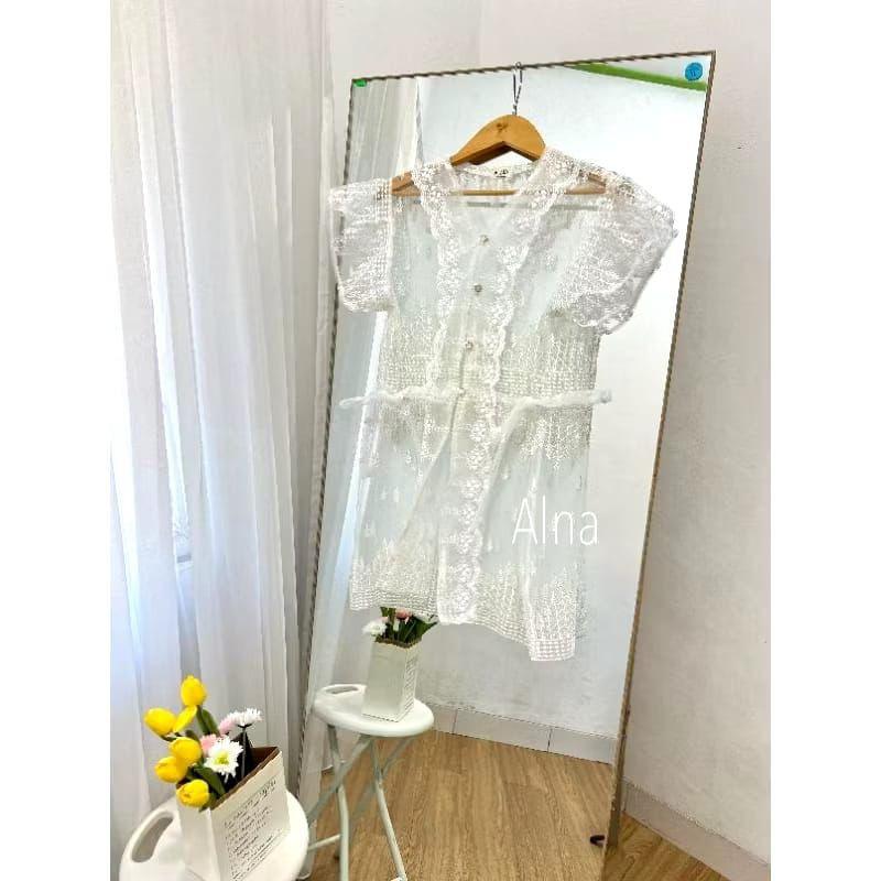 meyina outer brukat tunik hari lebaran/hari raya outer brokat kondangan