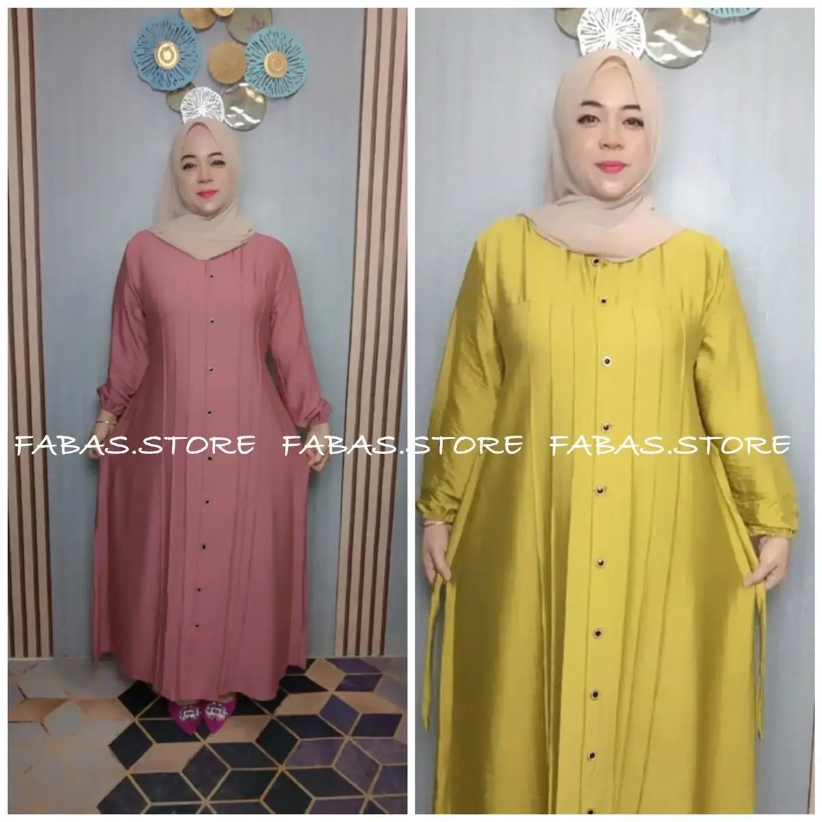 Dress  Kaira Polo Linen  || Gamis Polo Linen premium premium Wanita Casual Basic Muslim Panjang Kain Nyaman Wudhu friendly Flowy Katun model Simple Formal Dewasa Syari Variasi
