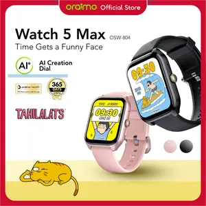 oraimo x Tahilalat Watch 5 Lite Jam Tangan Pintar Smartwatch OSW-804 Layar 2.01'' Bluetooth Tahan Lama Tahan Air Debu Layar Monitor Amoled Android Smartwatch Health Watch Jam 100+ Mode Olahraga Large Screen Wireless Call Long Battery Life IP68 Waterproof
