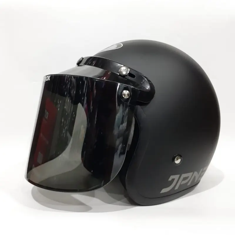 Helm JPN RETRO ARC Kaca Cembung / Datar | Helm Bogo Retro Untuk Pria dan Wanita Dewasa Original SNI 6