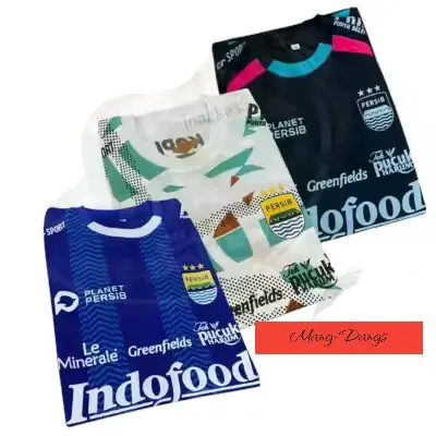 Baju persib Dewasa Jersey Persib Biru putih dan hitam Sablon Terbaru 2024 2025 new 0