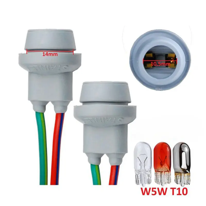 Soket Fitting Lampu T10 W5W T10 Multifungsi untuk Motor Mobil dan Rumah Lampu Sein Senja Pitingan dan Reting