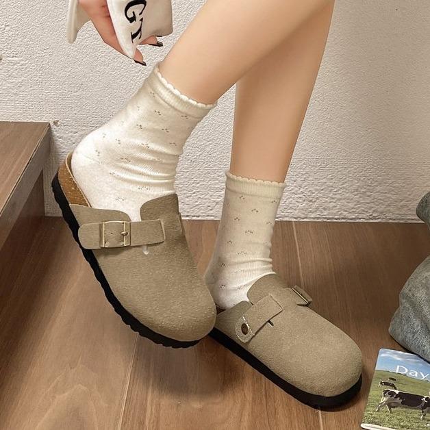 Giày Giải Trí Ngoài Trời JINxCHOY Phong Cách Y2K Thời Trang Giày Lười Thích Hợp Cho Kỳ Nghỉ Và Mua Sắm Dép Lê Học Sinh Dép Đế Bằng Chất Liệu PU Nhẹ Một Chân Dễ Phối Đồ Hàng Ngày Của Phụ Nữ SS24