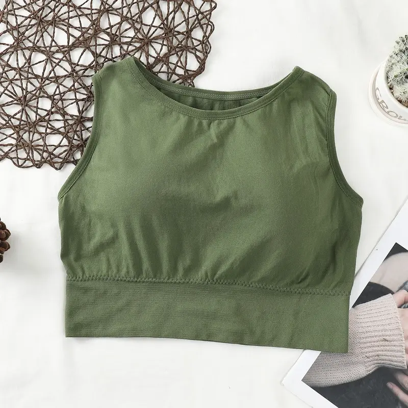 BH Bra Sport Tanktop Olahraga Pakaian Wanita Model Crop Fashion Korean Style Motif Polos - BR458 8