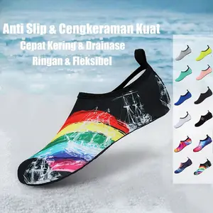 Water Shoes Cepat Kering & Ringan｜Anti Slip & Anti Potong untuk Snorkeling, Aktivitas Air, Pantai & Olahraga Outdoor｜Aqua Shoes, Sepatu Pantai, Sepatu Renang, Sepatu Hiking waterproof contoh Sepatu  kapal selam