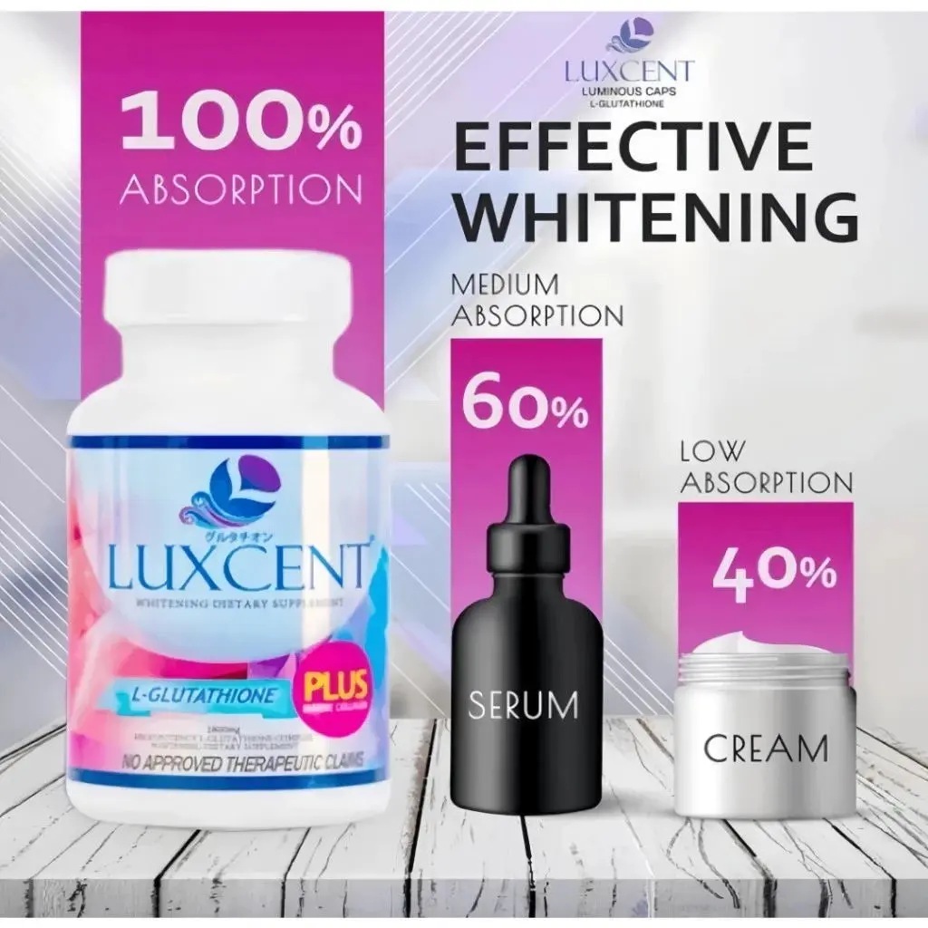 Luxcent Luminous Caps L-Glutathione 1800mg Supplement for Effective Whitening & Tight Firm Skin Japanese Formula 60 Capsules Potent Glutathione Collagen - TikTok Shop Philippines Luxcent Luminous Caps L-Glutathione 1800mg Supplement for Effective Whitening & Tight Firm Skin Japanese Formula 60 Capsules Potent Glutathione Collagen - TikTok Shop Philippines