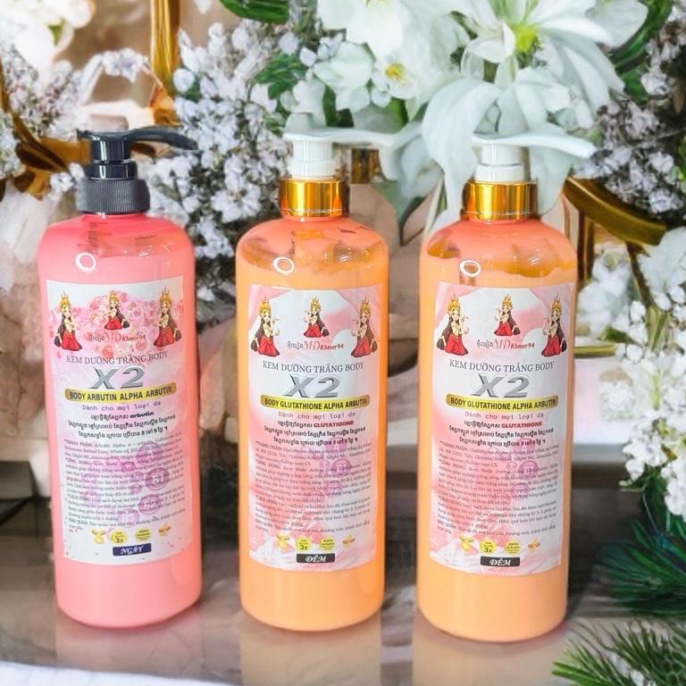 [ KEM MỚI COBOM 3ki  ].  ( KEM DƯỠNG TRẮNG DA BODY X2 BODY GLUTATHIONE ALPHA ARBUTIN (MD KHMER 94 )