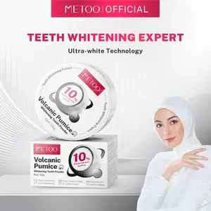 [iBooming] MeToo Teeth Whitening Powder 50g / Volcanic Pumice Whitening Tooth Powder / Probiotik / mengurangi noda pada gigi / menghilangkan bau mulut