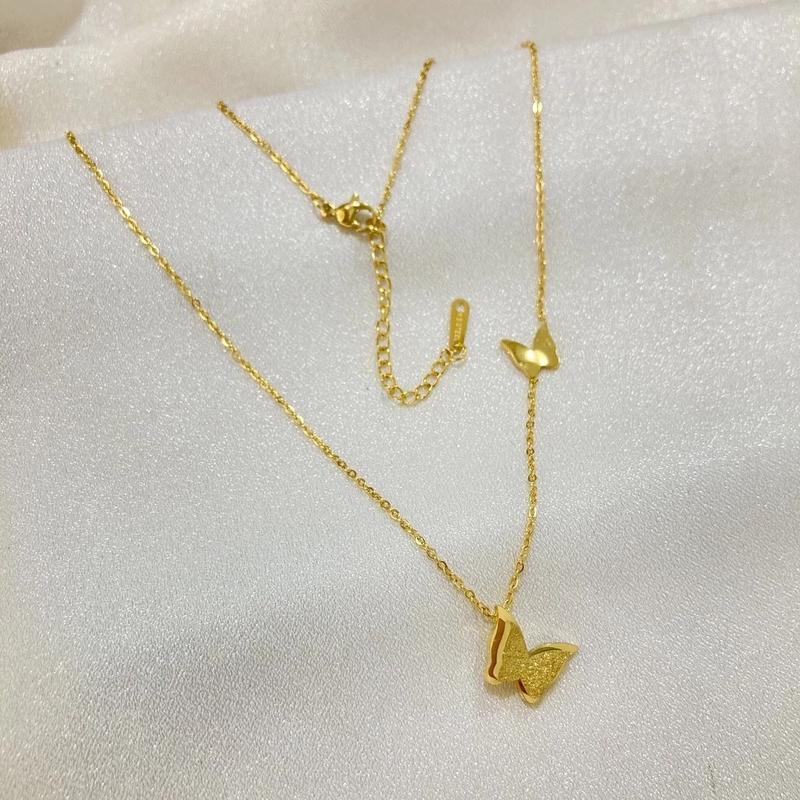 Kalung wanita titanium butterfly / kupu kupu 0