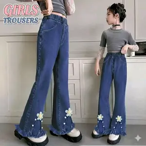 Celana jeans cutbray Rawis Anak Perempuan Umur 1-10 tahun fashion terbaru 2025 celana panjang anak anak Kekinian