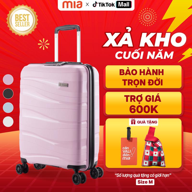   HÀNG HIỆU - SALE SỐC  Vali du lịch Pisani LANI Size M - 24 Thân nhựa PP hạn chế bể vỡ tốt bất chấp mọi va đập khoá số TSA chuẩn quốc tế BẢO HÀNH MIỄN PHÍ TRỌN ĐỜI 