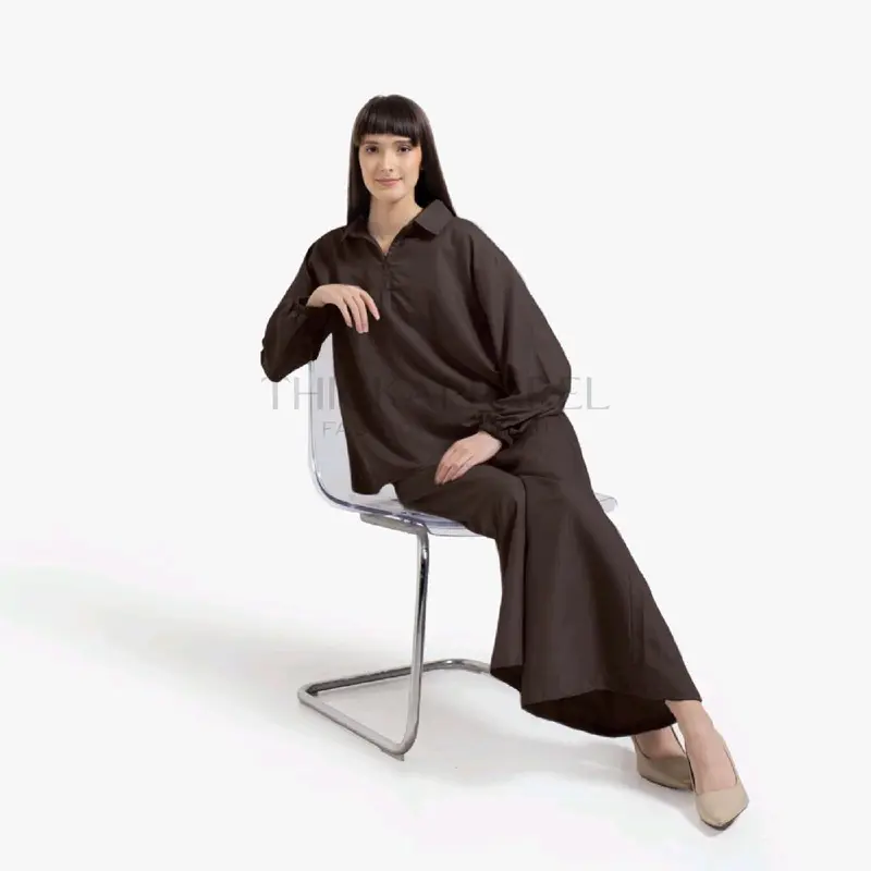 THICKAPPAREL - AALIYA Setelan Wanita Blouse dan Celana Kulot - One Set Wanita Kulot 2