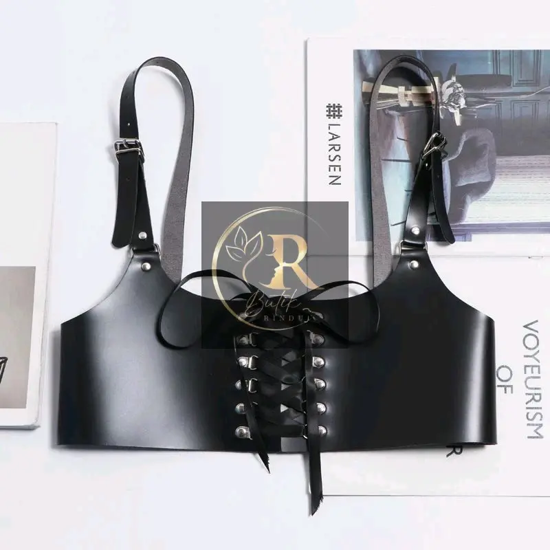 BUTIK RINDU (ZEZE) BodyBelt harness ikat pinggang Accessories Fashion show pentas Halloween item party carnaval karnaval gesper sabuk strap belt punk gothic metal rock korean Idol kpop body belt 2
