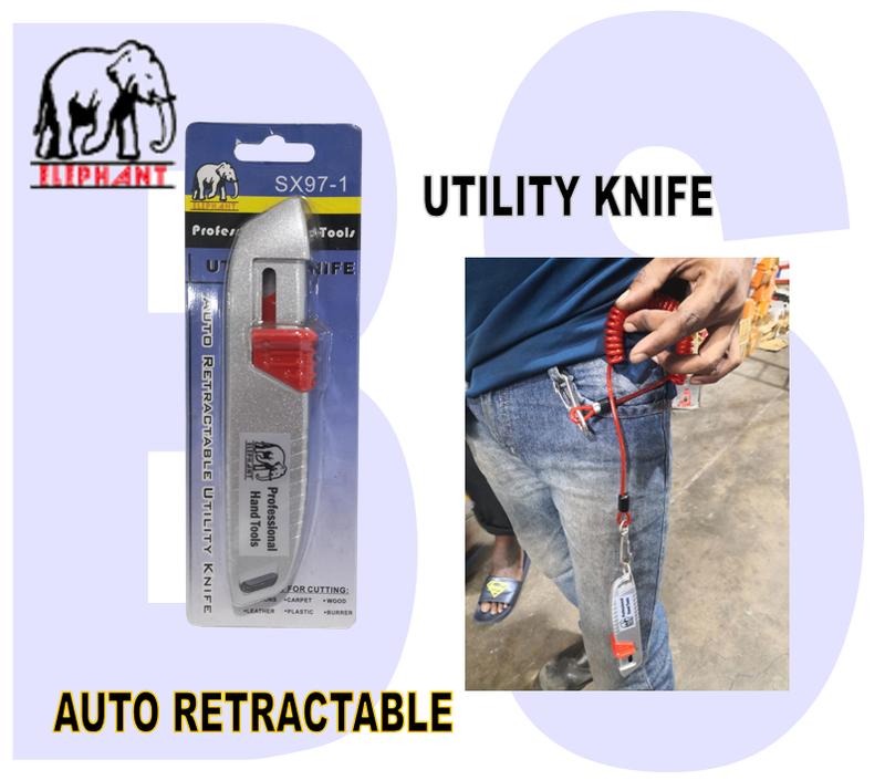 BANSOON ELEPHANT Auto Retractable Utility Knife. Pen Knife. Multi Purpose Knife 1