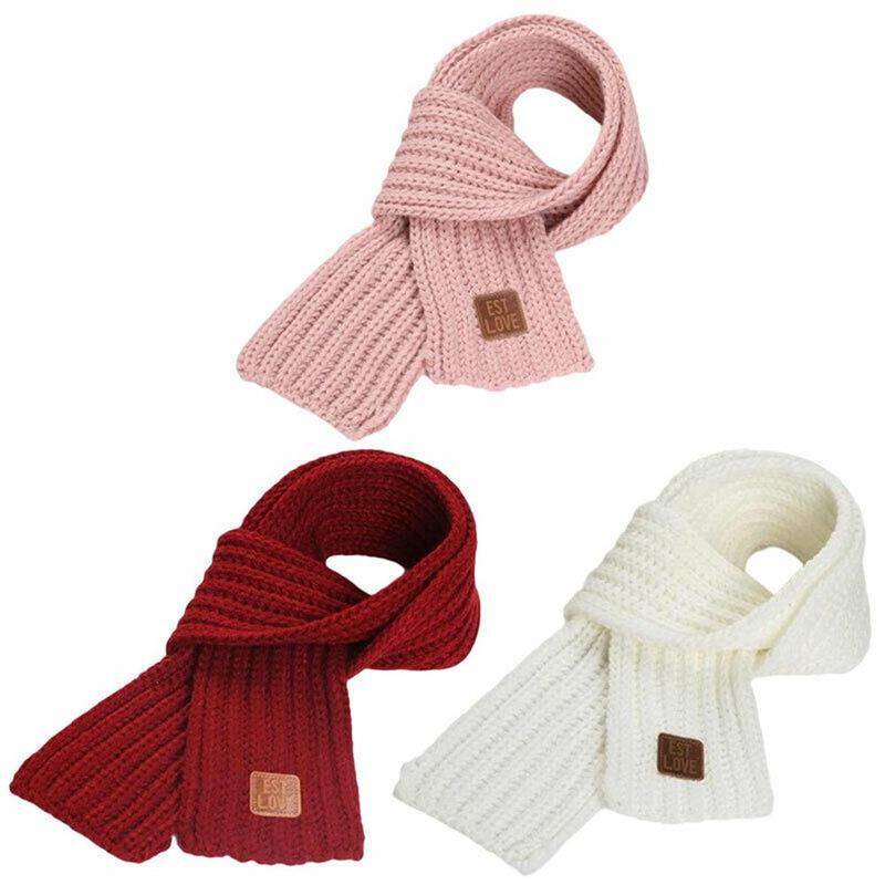 Fashion Outdoor Soft Neck Warmer Kids Scarf Warm Knitted Scarf 1