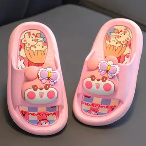 PROMO 4.4 IMPORT OkayBaby B363 Sendal Slop Rabbit Perempuan Lucu Kekinian Shoes Sandal Karet Wanita Selop Cewek Bahan Empuk Karet Anti Licin Anti Slip Casual  Umur 2-7 Tahun Terbaru