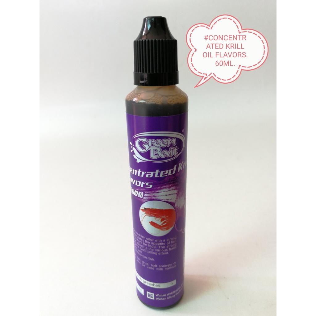 Concentrated Krill Green Bait Concentrated Oil 60ml Fishing Fish Pancing Memancing Ikan Minyak