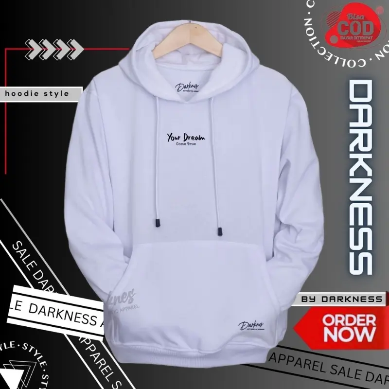 JAKET HOODIE YOUR DREAM ORIGINAL SWETER NEW BRAND Termurah Bahan tebal!! Unisex CEWEK COWOK KATUN FLEECE 1