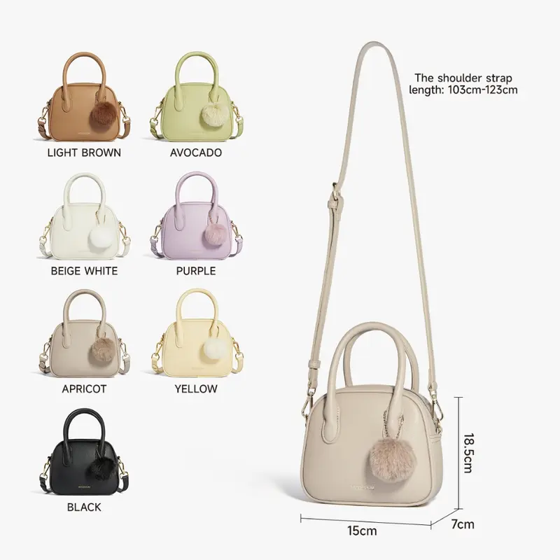 MOSSDOOM Tas Wanita Myla Bag Mode Sederhana Tas Tangan Dengan Aksesoris 4