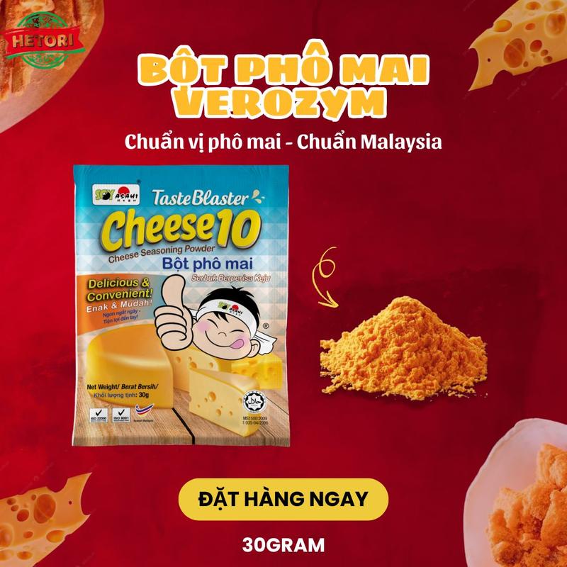 [GIAO TOÀN QUỐC] BỘT lắc PHÔ MAI VEROZYM MALAYSIA - TÚI NHỎ 30G