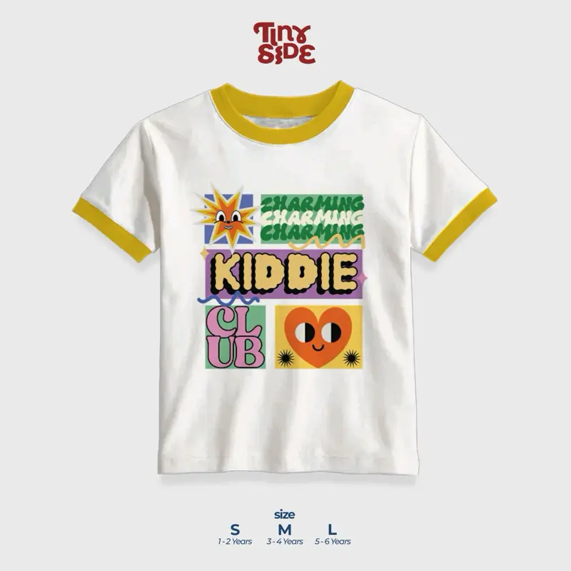 RINGER Series - Baju anak unisex Perempuan Laki Laki Kaos Lucu Keren anak cowo cewe umur 1 - 6 Tahun Cowok 4