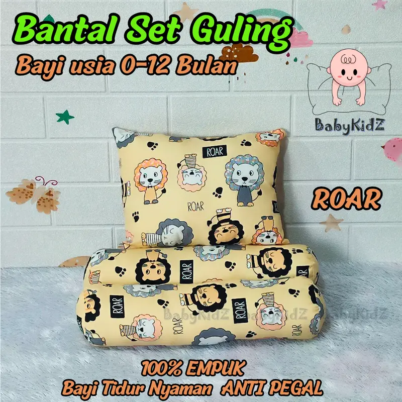 Bantal Bayi Set Guling / Bantal New Born / Bantal Tidur Bayi karakter 3