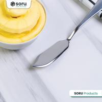 Gambar SORU - Pisau Oles Mentega Selai Roti Stainless Steel SUS201 - Butter Knife Stainless - SUBRON dari Soru Indonesia Kota Bandung 4 Tokopedia