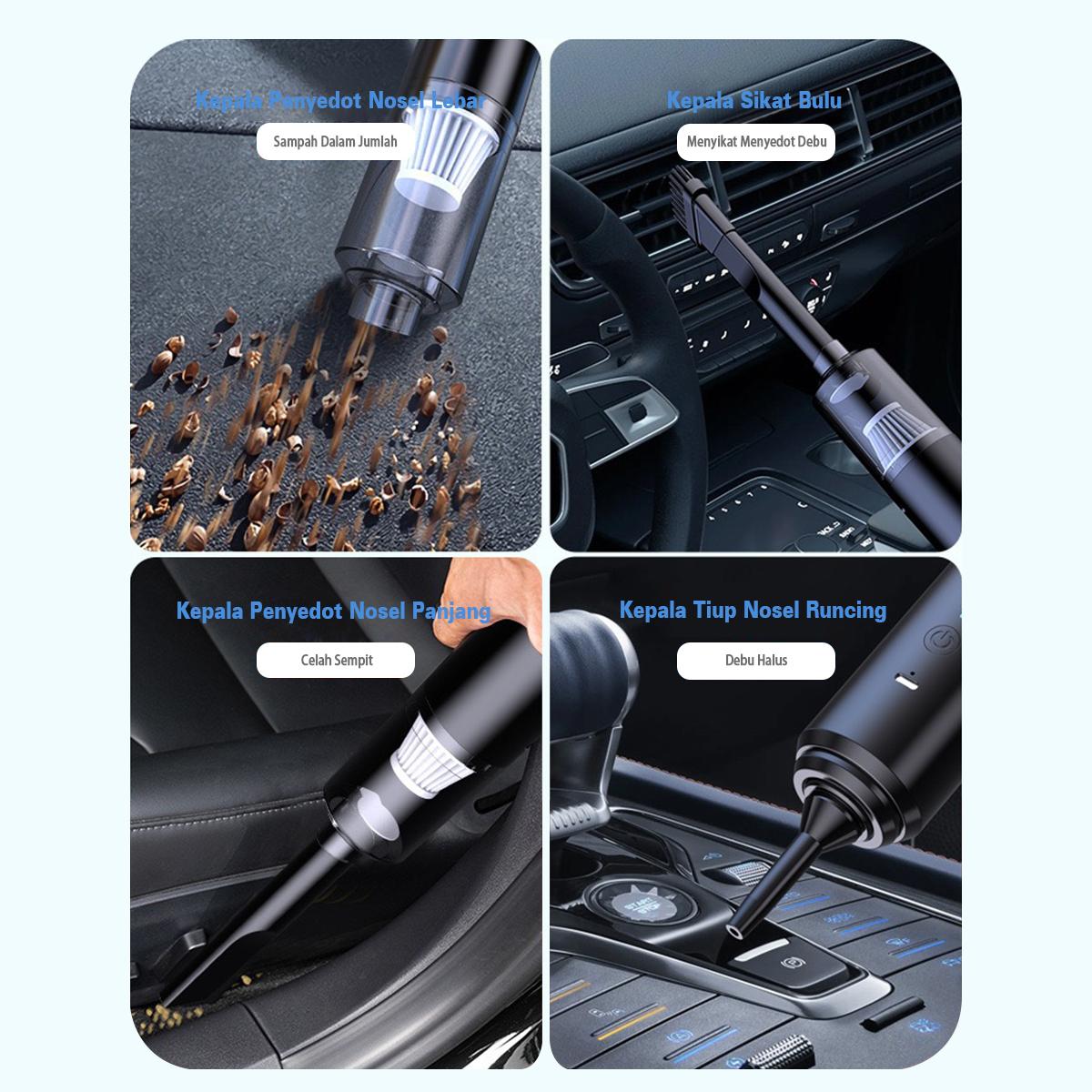 Penyedot Debu Portable Mini Wireless Rumah Mobil Serbaguna Vacuum Cleaner - YT-M2054