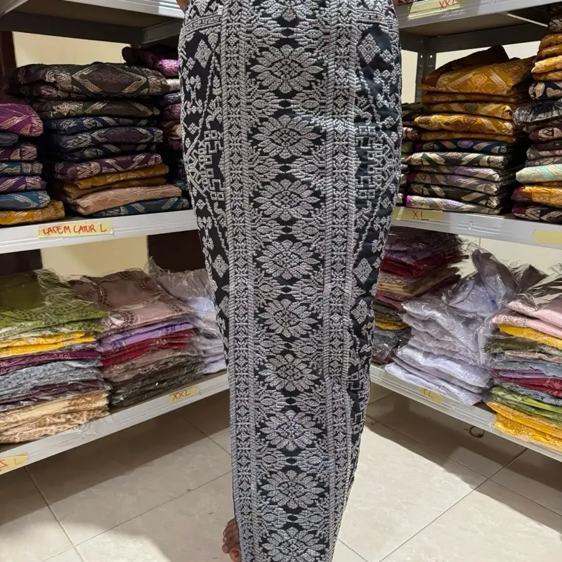 Kamen bordir motif songket premium