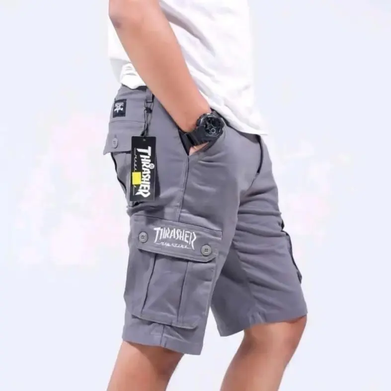 [BIG PROMO ] celana cargo transher terbaru pendek modern premium casual sport rip pinggang karet termurah