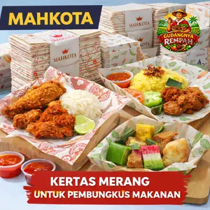 Kertas Merang Mahkota / Kertas Mahkota Serbaguna Peralatan Dapur Makanan 1IKAT (1800lembar)
