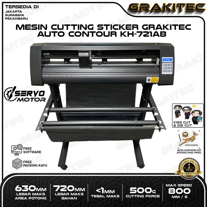 Gambar Mesin Cutting Sticker KH-721AB Auto Contour Cut + Bracket Standing Grakitec - Hitam + Packing Kayu dari Grakitec Kota Administrasi Jakarta Barat 4 Tokopedia