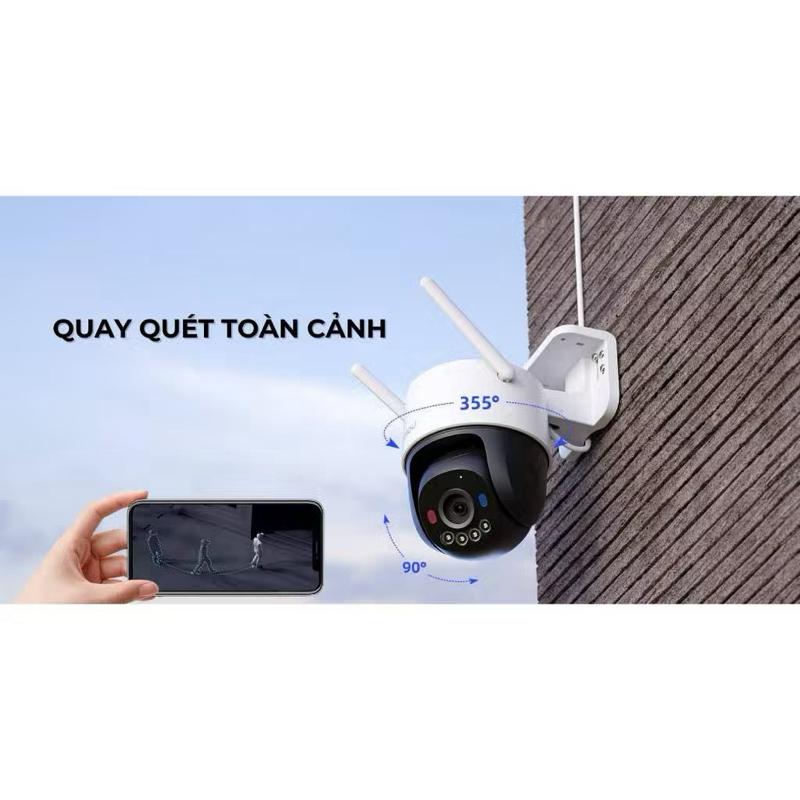 ￼Camera Wifi Imou Cruiser SC K7FP chuẩn 3K 5MP, xoay 360 độ, đèn báo xanh đỏ, Bảo hành chính hãng 2 năm 3