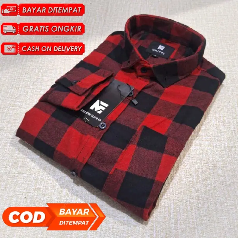 Baju Kemeja Lengan Panjang Premium Pria Wanita Motif Kotak Kotak Kekinian Hem Flanel Distro Cowok Casual Lembut Minimalist Pink ke meja 2
