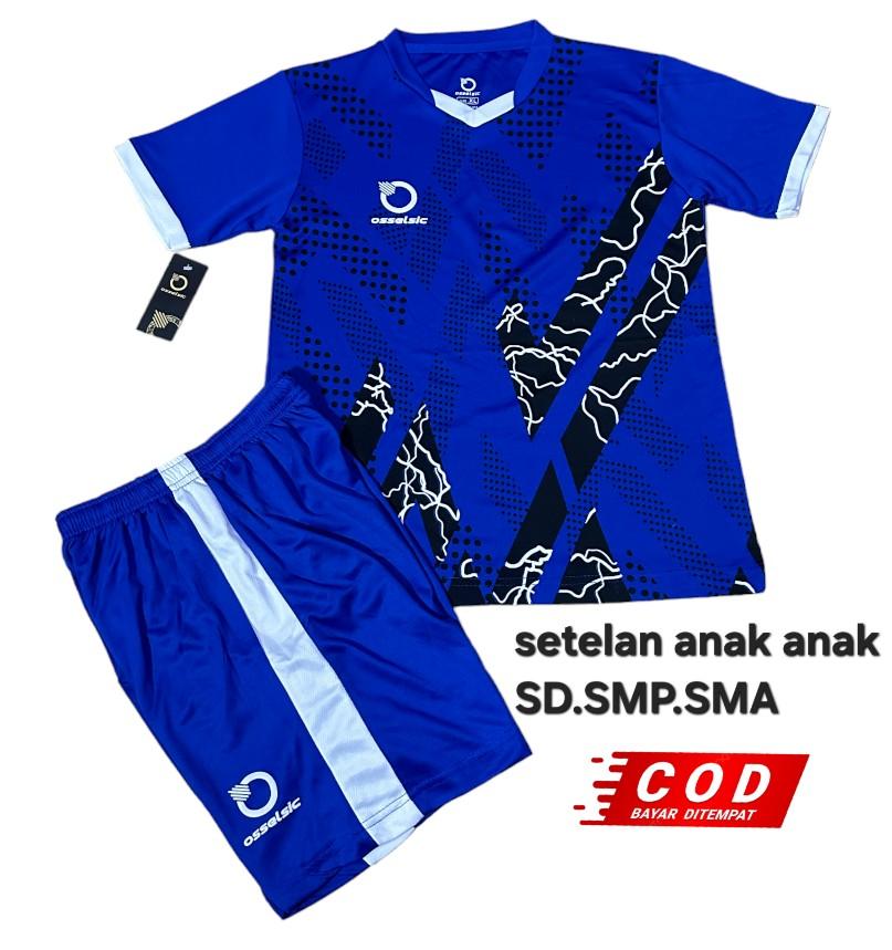 Baju olahraga Anak SD SMP SMA jersey tarkam Celana Pakaian Woven Yarn Dyed Fabric Cepat Kering Setelan Outdoor